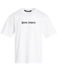 Palm Angels - 'Logo Slim T-Shirt, Short Sleeves, /, 100% Cotton, Size: Small - Lyst