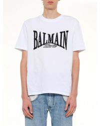 Balmain - College Flock T-Shirt - Lyst