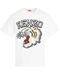 KENZO - Tiger Varsity Classic T-Shirt, Short Sleeves, Off, 100% Cotton, Size: Medium - Lyst