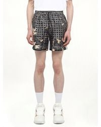 Amiri - Bleach Bandana Silk Shorts - Lyst