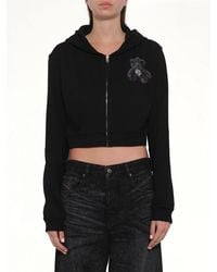 we11done - Teddy Bear Zip-Up Slim-Fit Hoodie - Lyst