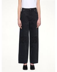 Loewe - Anagram Baggy Tonal Jeans Af - Lyst