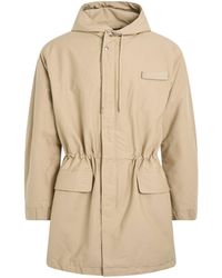 Jacquemus - Marrone Parka, Long Sleeves, , 100% Cotton - Lyst