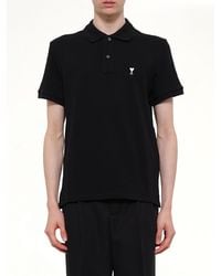Ami Paris - Contrasted Adc Polo - Lyst