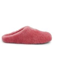 Givenchy - 4G Shearling Slip On Sandals, 100% Lamb Skin - Lyst