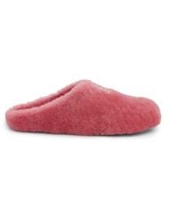 Givenchy - 4G Shearling Slip On Sandals, 100% Lamb Skin - Lyst