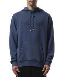 Balmain - Vintage Emb Hoodie, Round Neck, 100% Organic Cotton, Size: Large - Lyst