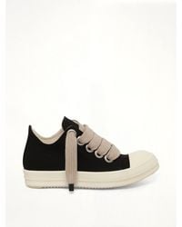 Rick Owens - 13Oz Overdyed Denim Jumbolace Low Sneaker - Lyst