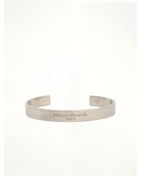 Maison Margiela - Large Margiela Logo Cuff Bracelet - Lyst