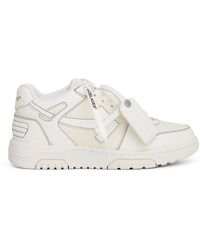 Off-White c/o Virgil Abloh - Off- Out Of Office Calf Leather Sneakers, Cream/, 100% Rubber - Lyst