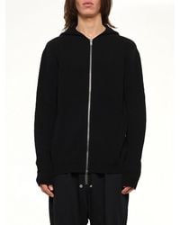 Rick Owens - Heavy Wool Zipped Hoodie - Lyst