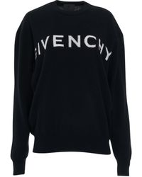 Givenchy - Classic Logo Knit Sweater, Long Sleeves, /, 100% Cashmere, Size: Medium - Lyst