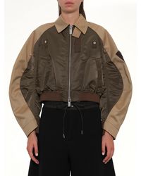 Sacai - Cotton Chino X Nylon Twill Blouson - Lyst