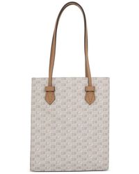 Moreau - Cannes Vertical Tote Mm With Stripes, 100% Canvas - Lyst