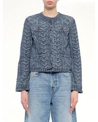 DIESEL - De-Grafy-S2 Denim Jacket - Lyst