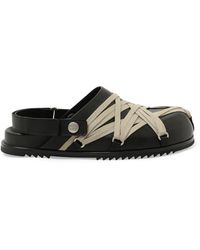 Rick Owens - Megalaced Mule Granola Sandals, 100% Calf Leather - Lyst