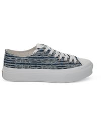 Givenchy - City Low Sneakers, Denim, 100% Cotton - Lyst
