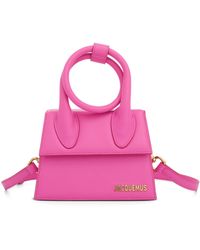 Jacquemus - Le Chiquito Noeud Leather Bag, Neon, 100% Leather - Lyst