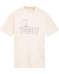 Doublet - "Doubland" Embroidery T-Shirt, Short Sleeves, , 100% Cotton, Size: Large - Lyst