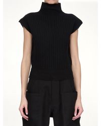Rick Owens - Sl Turtle Cable Sweater, Long Sleeves, 100% New Wool - Lyst