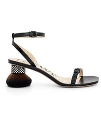 Loewe - Petal Brush Sandals 40 - Lyst