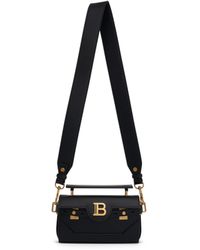 Balmain - B-buzz 19 Calfskin Shoulder Bag In Black - Lyst