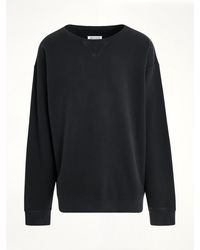 Maison Margiela - Open Neck Oversized Sweatshirt, Long Sleeves, 100% Cotton, Size: Small - Lyst