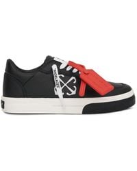 Off-White c/o Virgil Abloh - New Low Vulcanized Calf Leather Sneakers, 100% Rubber - Lyst
