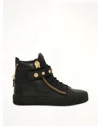Giuseppe Zanotti - Zip Detail Hi-top Sneakers - Lyst