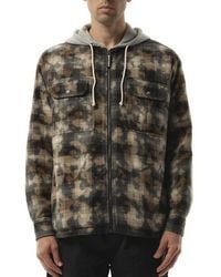 Palm Angels - Curved Logo Check Overshirt, 100% Cotton - Lyst
