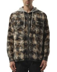 Palm Angels - Curved Logo Check Overshirt, 100% Cotton - Lyst