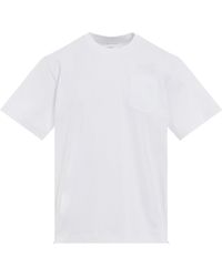 Sacai - Cotton Side Zip T-Shirt, Short Sleeves, , 100% Cotton - Lyst