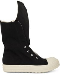 Rick Owens - Boot Sneakers, /Milk, 100% Cotton - Lyst