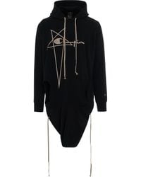 Rick Owens - X Champion Banana Hoodie, Long Sleeves, 100% Cotton, Size: Large - Lyst