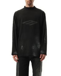 Balenciaga - 3B Stencil Oversized Long Sleeve T-Shirt, 100% Cotton - Lyst