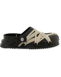 Rick Owens - Megalaced Mule Granola Sandals, 100% Calf Leather - Lyst