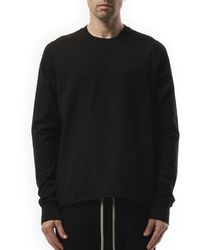 Rick Owens - Crewneck Sweatshirt, Long Sleeves, 100% Cotton, Size: Small - Lyst