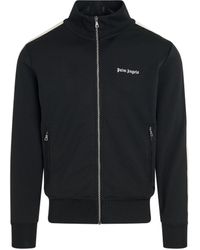 Palm Angels - 'Classic Logo Track Jacket, Long Sleeves, /Off, 100% Polyester, Size: Small - Lyst