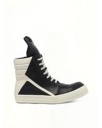 Rick Owens - Geobasket Sneakers, 100% Calf Leather - Lyst