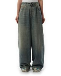 Balenciaga Jeans With Dropped Crotch in Gray | Lyst Balenciaga Jeans With Dropped Crotch in Gray | Lyst