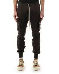 Rick Owens - Heavy Jersey Mastodon Cargo Pants, , 100% Cotton - Lyst