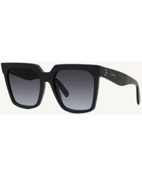 Celine - Cl4055In Square Sunglasses With Gradient Smoke Lens - Lyst