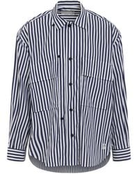 Sacai - Thomas Mason Cotton Poplin Shirt, Stripe, 100% Cotton - Lyst