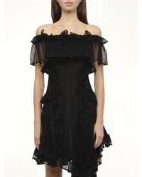 McQueen - Off Shoulder Dress, Size: Small - Lyst