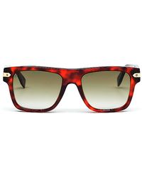 Hublot - Square Acetate Sunglasses With Gradient Mirror Lens, /Light Havana - Lyst