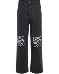 Loewe - Anagram Baggy Jeans, , 100% Cotton - Lyst