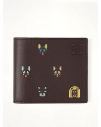 Loewe - Bifold Wallet Allover Cats - Lyst
