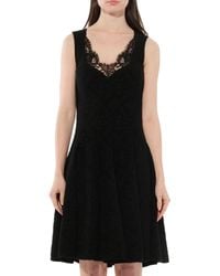 Givenchy - Lace Trim Flared Dress - Lyst