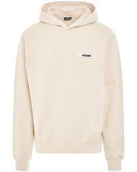 Jacquemus - 'Gros Grain Logo Hoodie, Long Sleeves, , 100% Cotton, Size: Small - Lyst