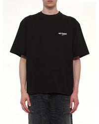 we11done - Wave Logo Short Sleeve T-Shirt - Lyst
